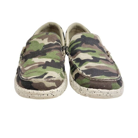 Tansmith Men's Size 11 Camouflage Canvas Loafers - Picture 6 of 8
